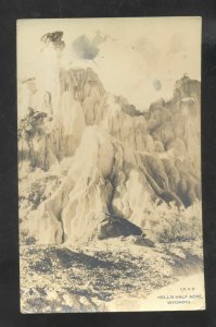 RPPC SHOSHONE WYOMING HELL'S HALF ACRE 1929 VINTAGE REAL PHOTO POSTCARD