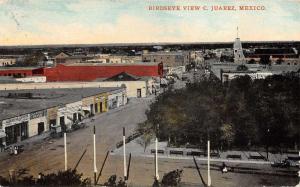 Juarez Mexico Birdseye View Of City Antique Postcard K99309