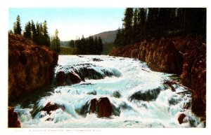 Yellowstone National Park, J.E. Haynes, Firehole Cascade