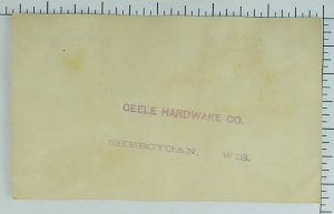 1880's Geele Hardware Co. Palace Cook Poem Adorable Girls Wash Tub Laundry *P