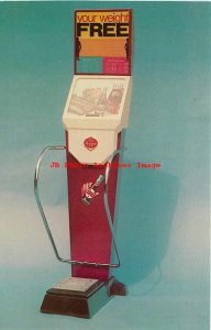 Advertising Card, Dr Pepper Weight Machine Promotion