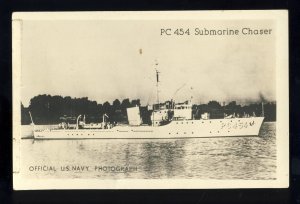 US Navy/Naval Postcard, PC 454 Submarine Chaser, 1944!