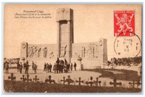 1945 Monument of Heroes Who Died for the Country Robermont-Liege Postcard