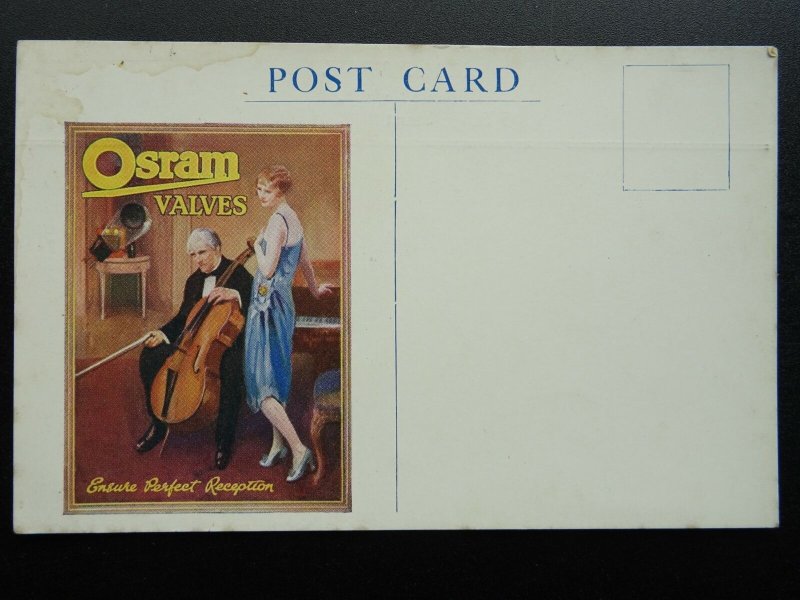 Devon BIDEFORD Advert H.H. BURROW Radio Engineer OSRAM VALVES c1920s Postcard