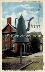 The Big Coffee Pot, One of the Old Land Marks - Winston-Salem, North Carolina...