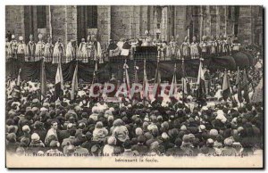 Old Postcard Chartres Holidays Marian June 6, 1927 the return of the processi...