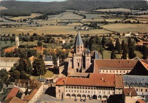 US43 postcard France Cluny abbey aerial view 1971