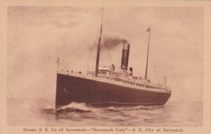 Ocean S.S. Co Of Savannah, Savannah Line, S.S. City Of Savannah, 1930s