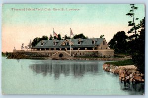 Thousand Islands New York NY Postcard Yacht Club River St Lawrence 1905 Vintage