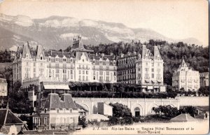 Postcard France Aix-les-Bains Savoie Regina - Hotel Bernascon and Mont Revard