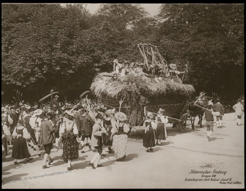 Austria 1908 Kaiser Franz Joseph Huldigungs Festival RPPC Thanksgiving Jos 94845