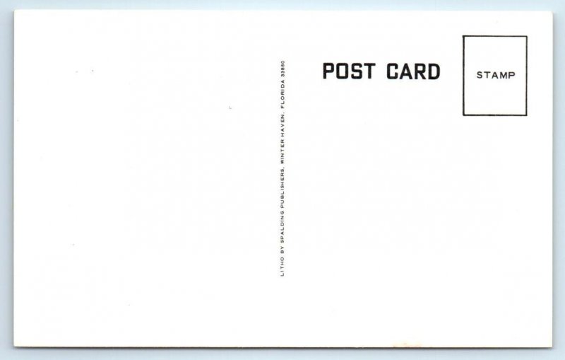 DANIA, Florida FL ~ FIRST BAPTIST CHURCH Broward County c1960s Postcard