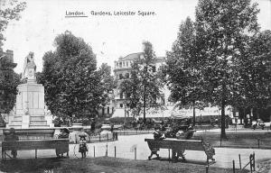 uk29029 gardens leicester square london real photo uk