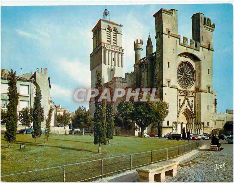 Modern Postcard Beziers Herault La Cathedrale Saint Nazaire