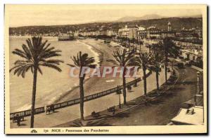 Old Postcard Nice Panorama Ponchettes