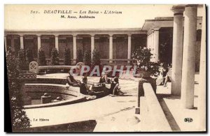 Old Postcard Deauville Les Bains The Atrium