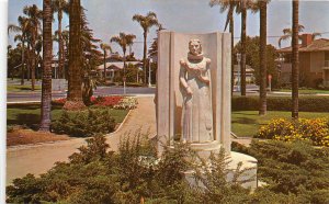 Anaheim California 1960s Postcard Memorial Statue Madame Helena Modjeska