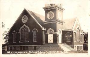 Lewis Kansas Methodist Church Real Photo Antique Postcard K95759