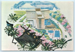 TOKYO, JAPAN ~ Artist View TOKYO HILTON Hotel 4x5½ Postcard