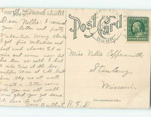 Divided-back POST OFFICE SCENE Lincoln Nebraska NE AF1171