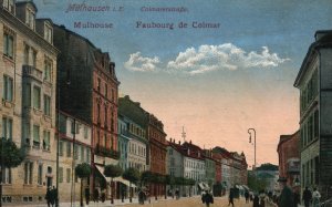 Mulhausen Germany, Mulhouse Faubourg De Colmar Karl Kittler Cernay, Postcard