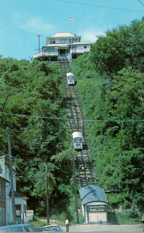 Iowa Dubuque Fourth Street Cable Elevator 1974