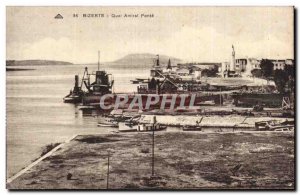 Old Postcard Tunisia Bizerte Quay Admiral Ponte