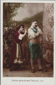 Les Dragons De Villars Opera Glamour Vintage RPPC C159