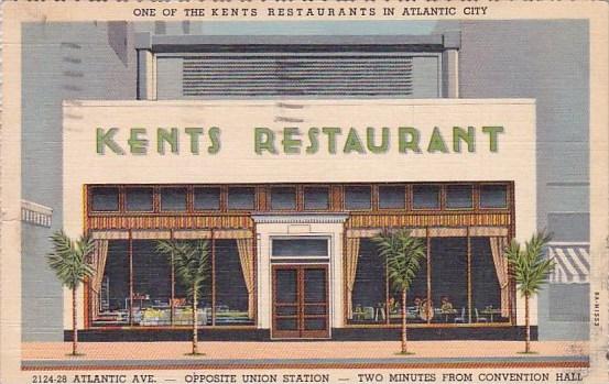 New Jersey Atlantic City one Of The Kents Restaurantys In Atlantic City 1943