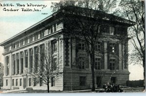 The Library Cedar Falls Iowa Postcard Postcard Posted 1918