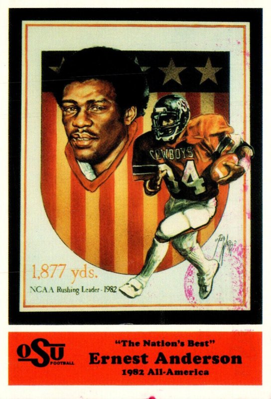 Football Ernest Anderson 1982 All America Oklahoma State University