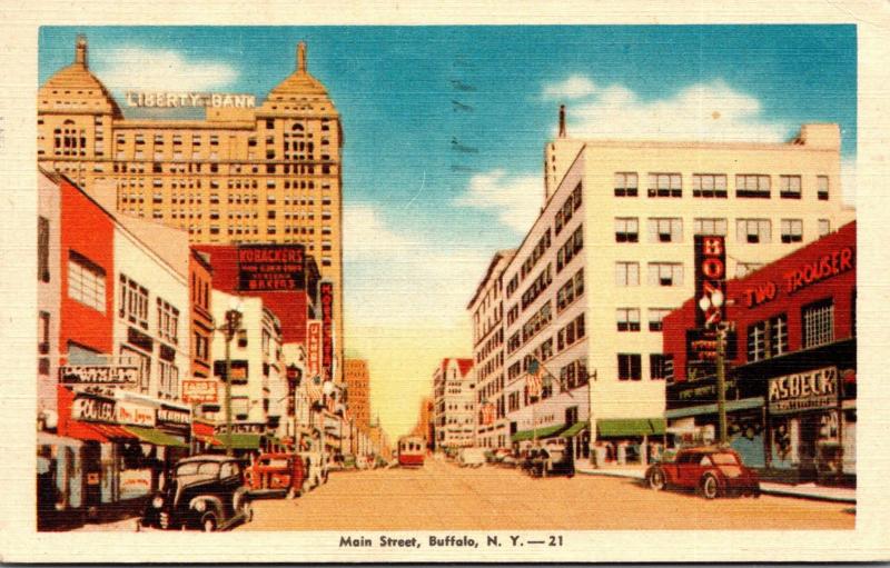 New York Buffalo Main Street 1946 Dexter Press