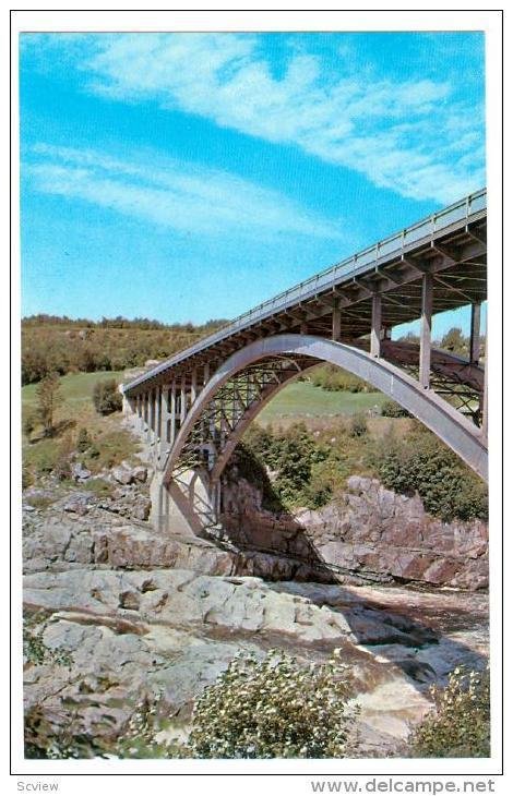 The Aluminum bridge over the Saguenay River, between Arvida & Shipsaw,  Quebe...