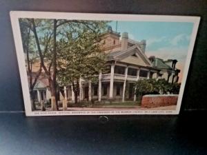 Postcard  Bee Hive House , official Residence, President of the Mormon Church