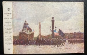 Mint USA Picture Postcard Independence Day Scene July 4th 1918 WWI