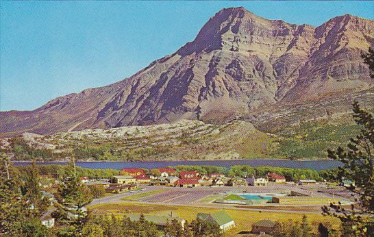 Canada Waterton Lake Townsite and Mount Vimy Alberta