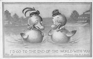 I go to the end of the world with you, ducks Unused