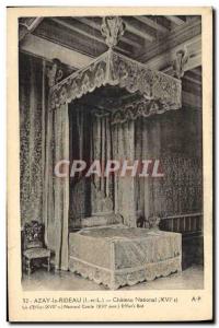 Old Postcard Azay Le Chateau Rideaau National Bed & D # 39Effiat