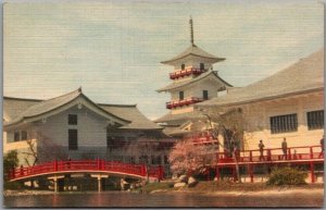 1939 GGIE San Francisco World's Fair Expo Postcard JAPAN PAVILION Japanese 