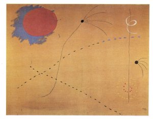 Joan Miro Le Cri Painting Postcard