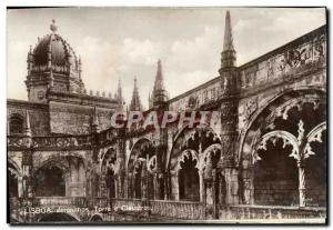 Old Postcard Lisboa Jeronimos Torre E Cloisters