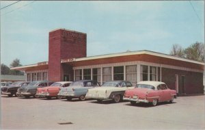 Postcard 7 Gables Restaurant Burnside Kentucky Vintage Cars