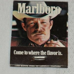 Marlboro Man Advertised in TV Guide 20 Strike Variant Matchbook