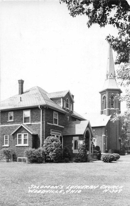 F71/ Woodville Ohio RPPC Postcard 1966 Solomon's Lutheran Church