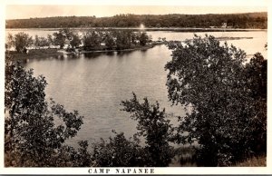 Camp Napanee Lakefront Scene Real Photo