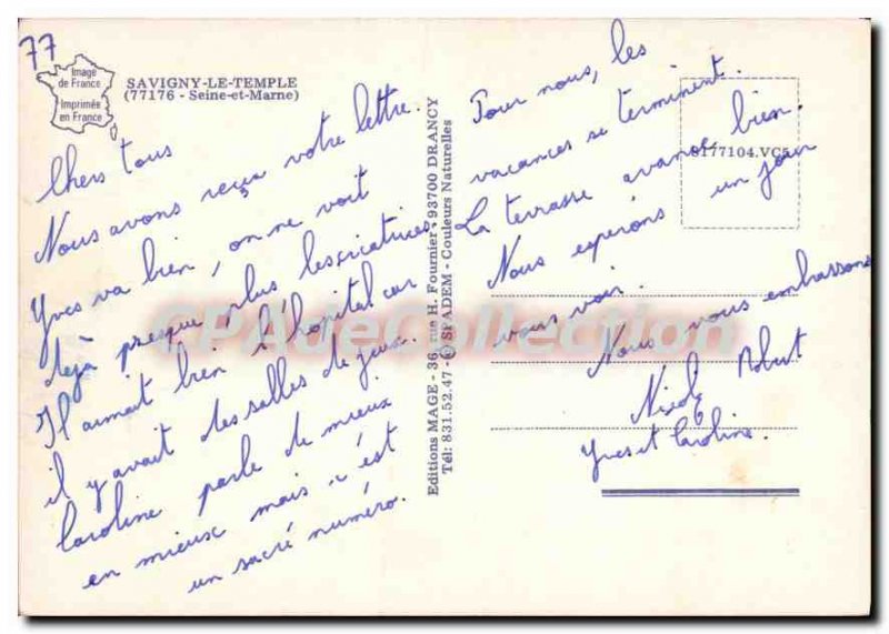 Postcard Modern Savigny le Temple (Seine et Marne)