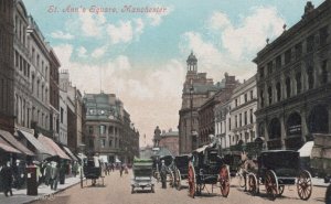 Lancashire Postcard - St Ann's Square, Manchester    RS23922