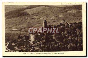 Old Postcard Chateau Haut Koenigsbourg has seen the crow flies