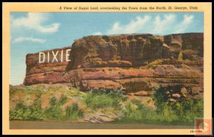 A View of Sugar Loaf, Overlooking the Town from the North, St. George, Utah