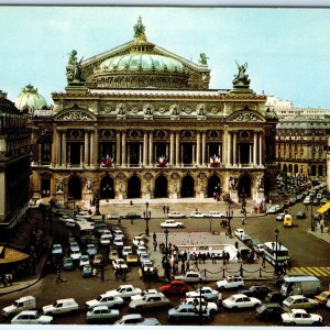 c1970s Paris, France Downtown Palais Garnier Opera House Place Traffic 4x6 PC M5